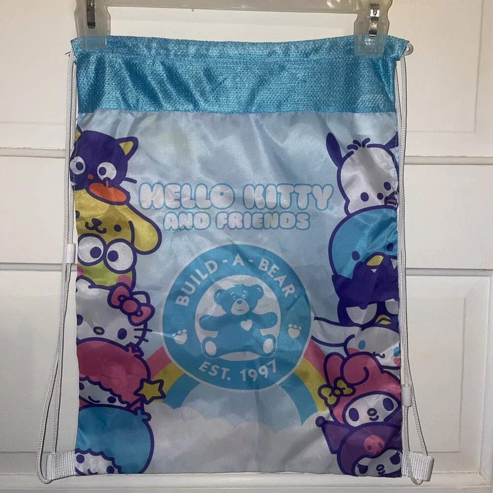 Hello Kitty & Friends Build A‎ Bear Workshop Drawstring Bag Backpack Carrier